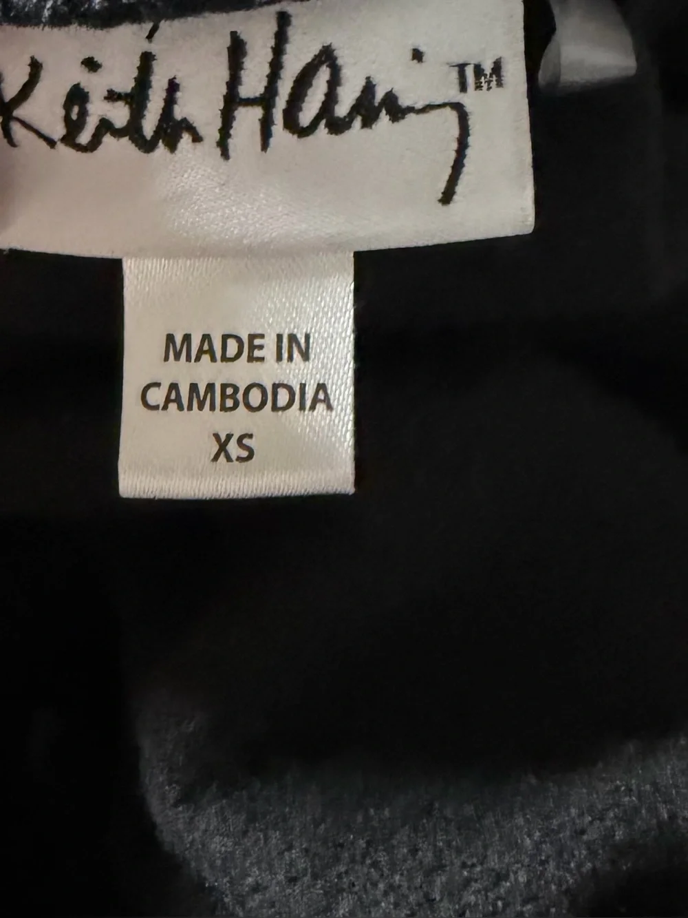 Kieth Haring black sweatpants Xs